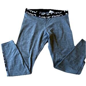 NIKE Women's Dri-FIT Pro Grx Training Leggings Heather Gray Running Sporty XL